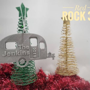 3D Printed - Small Travel Trailer, Camper - Christmas Tree Ornament