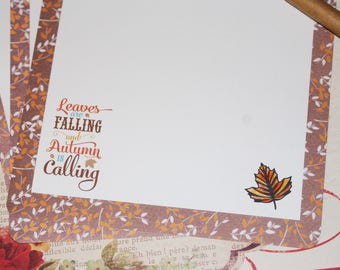 autumn stationery etsy