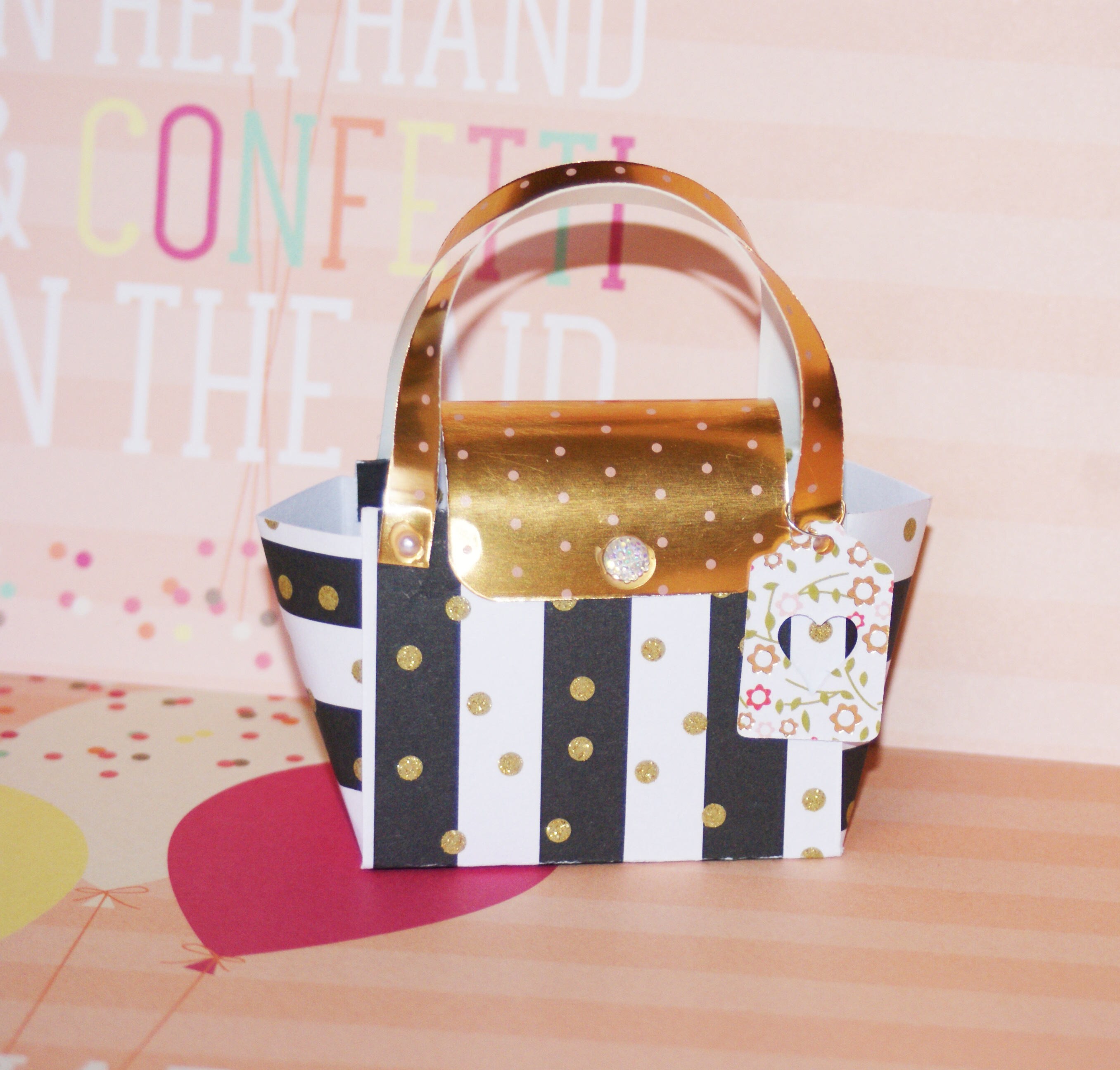 Purse gift box paper purses purse party favors bridesmaid Etsy