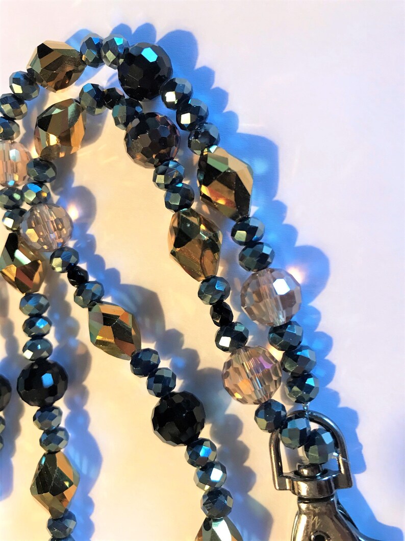 Beaded Lanyard Glass Bead Lanyard Cruise Lanyard Key and Etsy