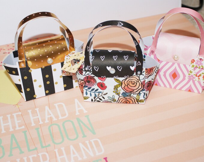 Purse Gift Box, Paper Purses, Purse Party Favors, Bridesmaid Gift Bag