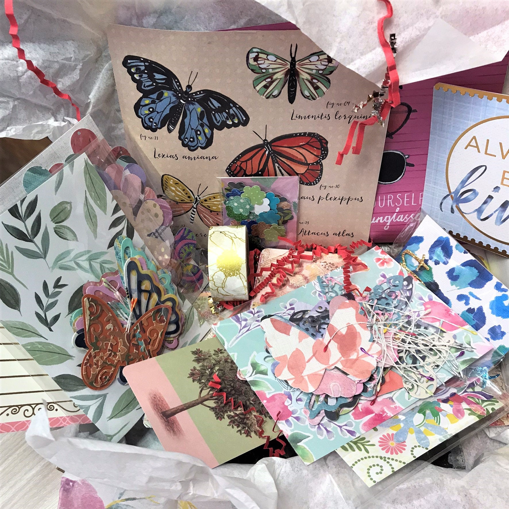 March 2023 Papercraft Kit Subscription Box Die Cut Set Grab Etsy UK