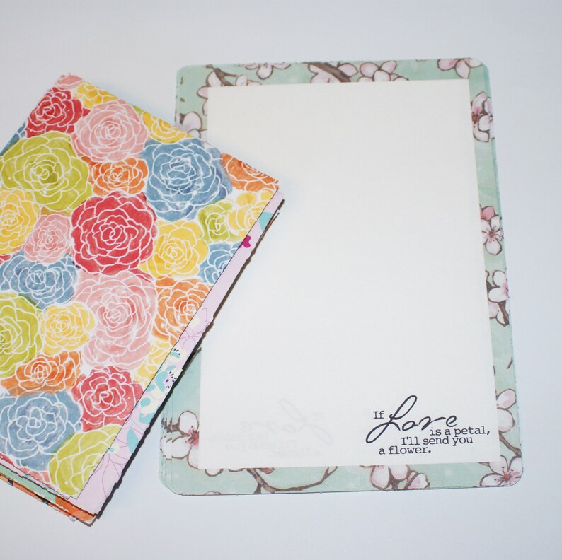 Cherry Blossom Stationery Set, Floral Stationery, Stationery and