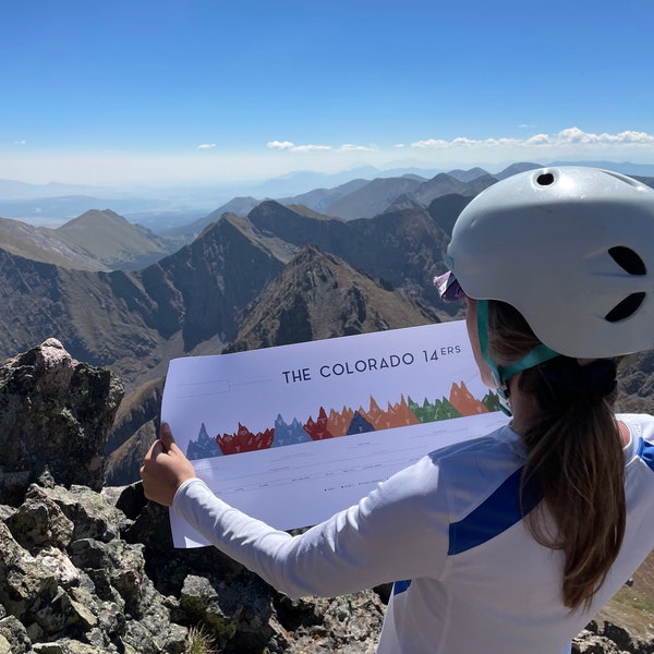 Colorado 14ers Wall Art Etsy