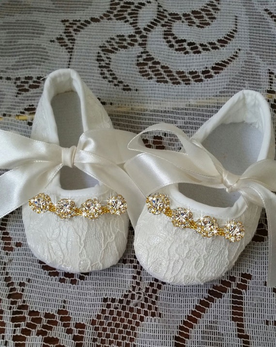 gold plated baby shoes