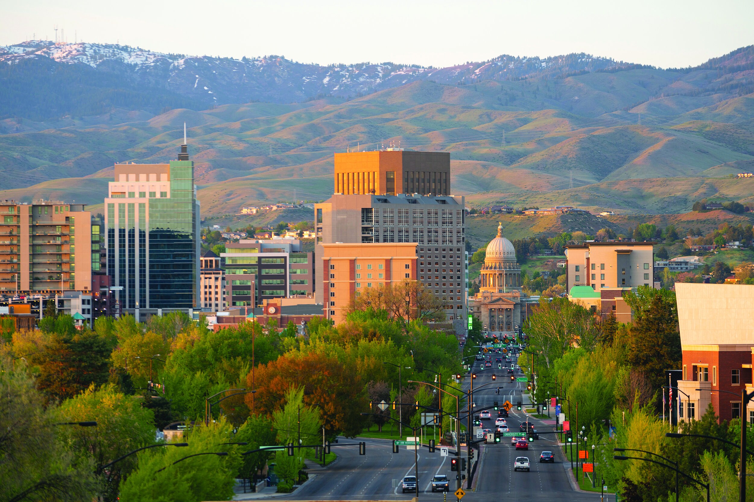 Boise Idaho skyline canvas Boise Idaho Canvas Boise Canvas | Etsy