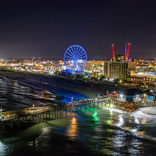 Myrtle Beach South Carolina Canvas Print Wall Art. Myrtle Etsy