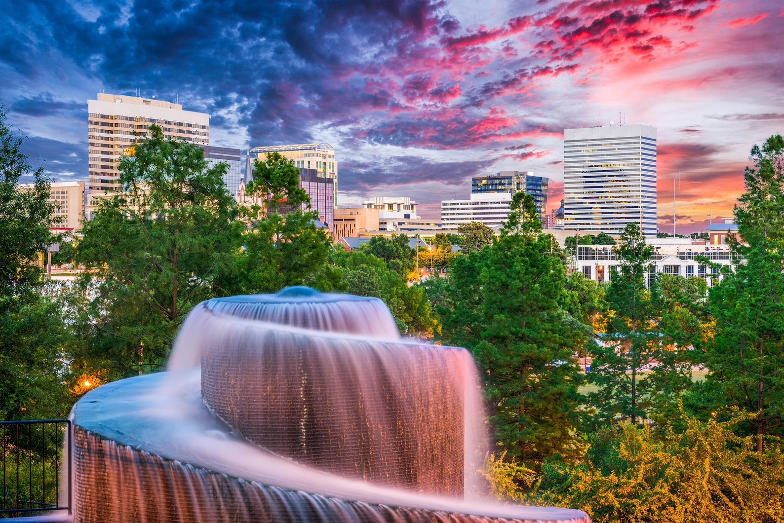 Columbia SC skyline canvas Findley Park Columbia South  Etsy
