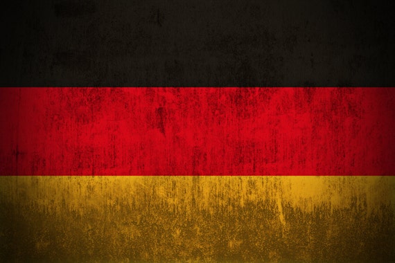 vintage germany flag on