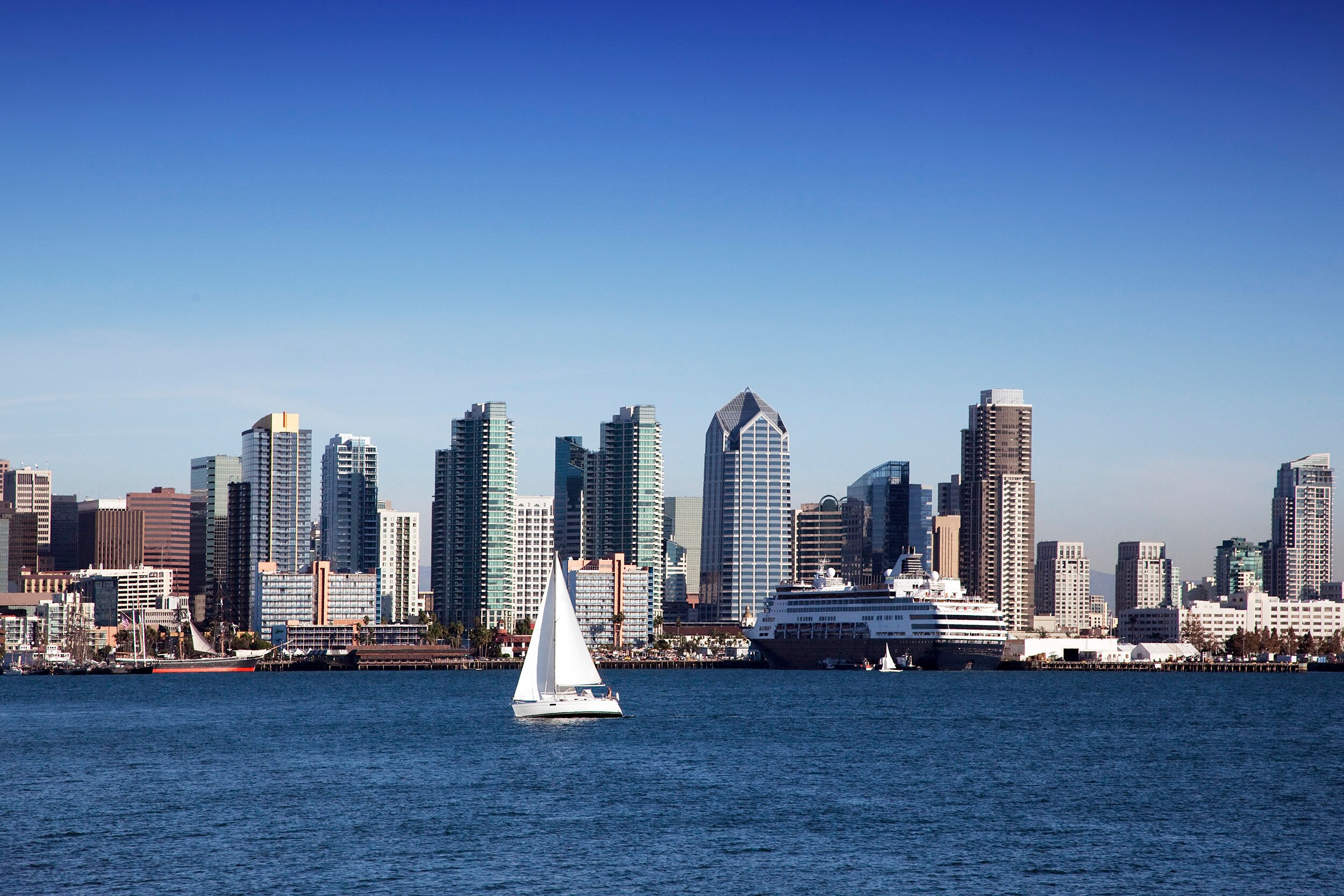 San Diego California skyline canvas, San Diego wall art, San Diego canvas - Picture 5 of 6