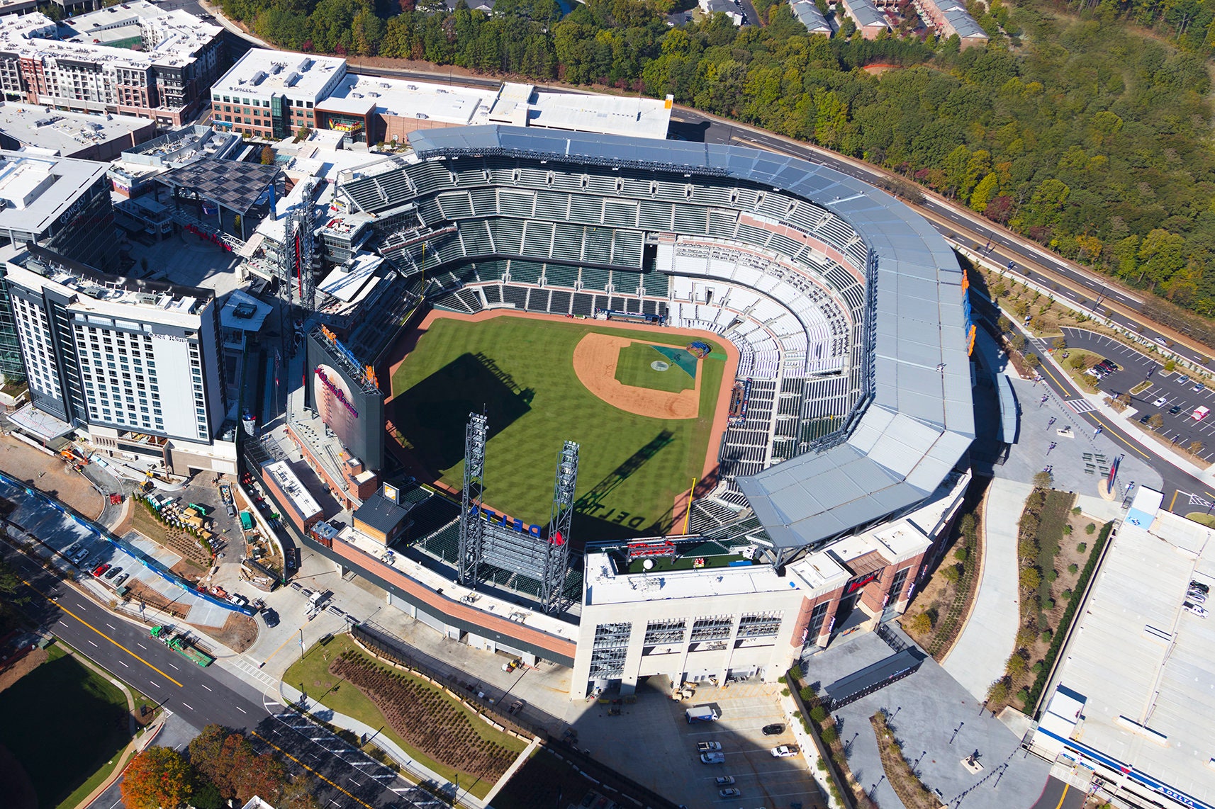 Suntrust Park Wall Art Atlanta Canvas Sun Trust Atlanta Wall - Etsy