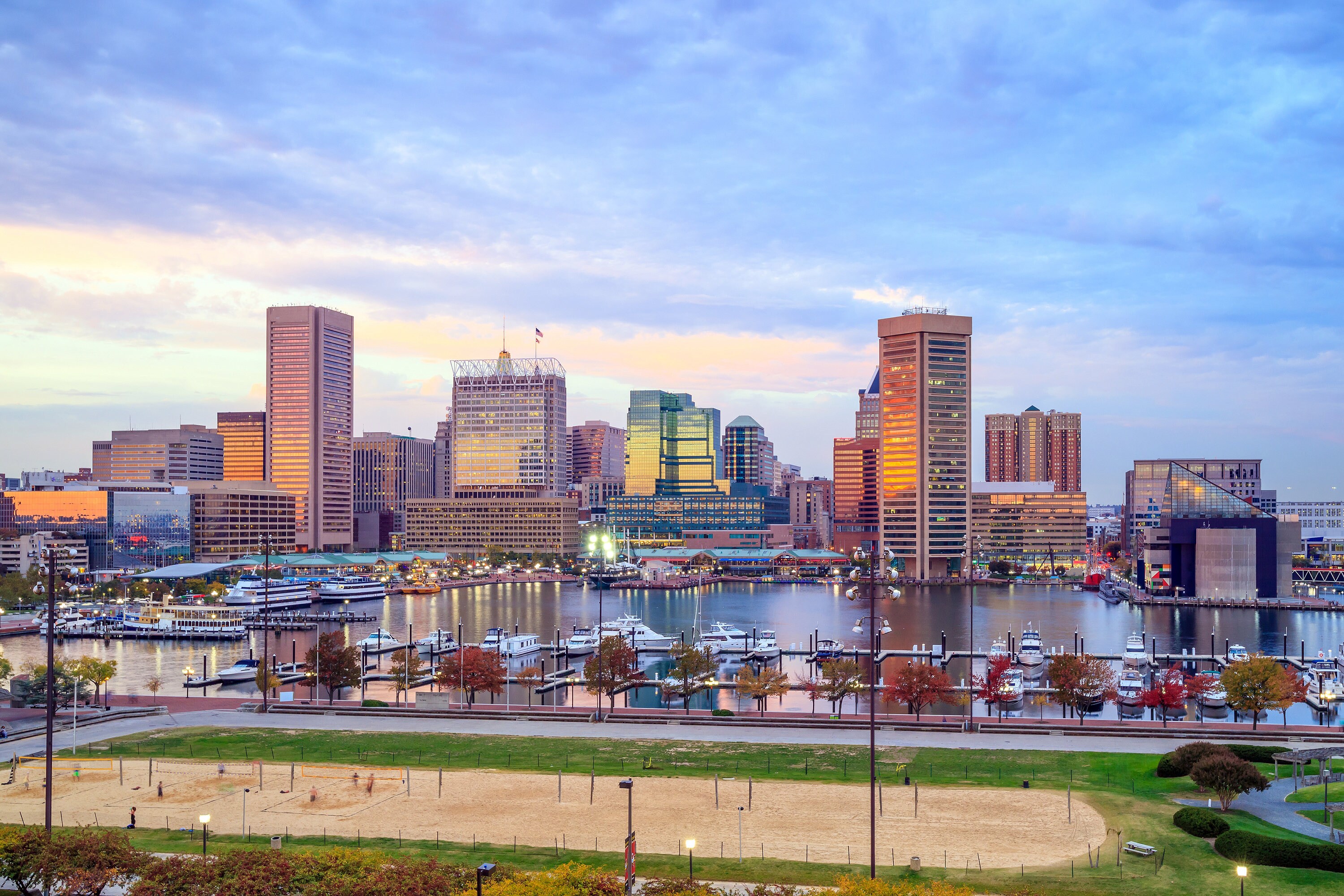 Baltimore Inner Harbor canvas, Baltimore Canvas, Baltimore wall canvas, Inner H - Picture 4 of 5