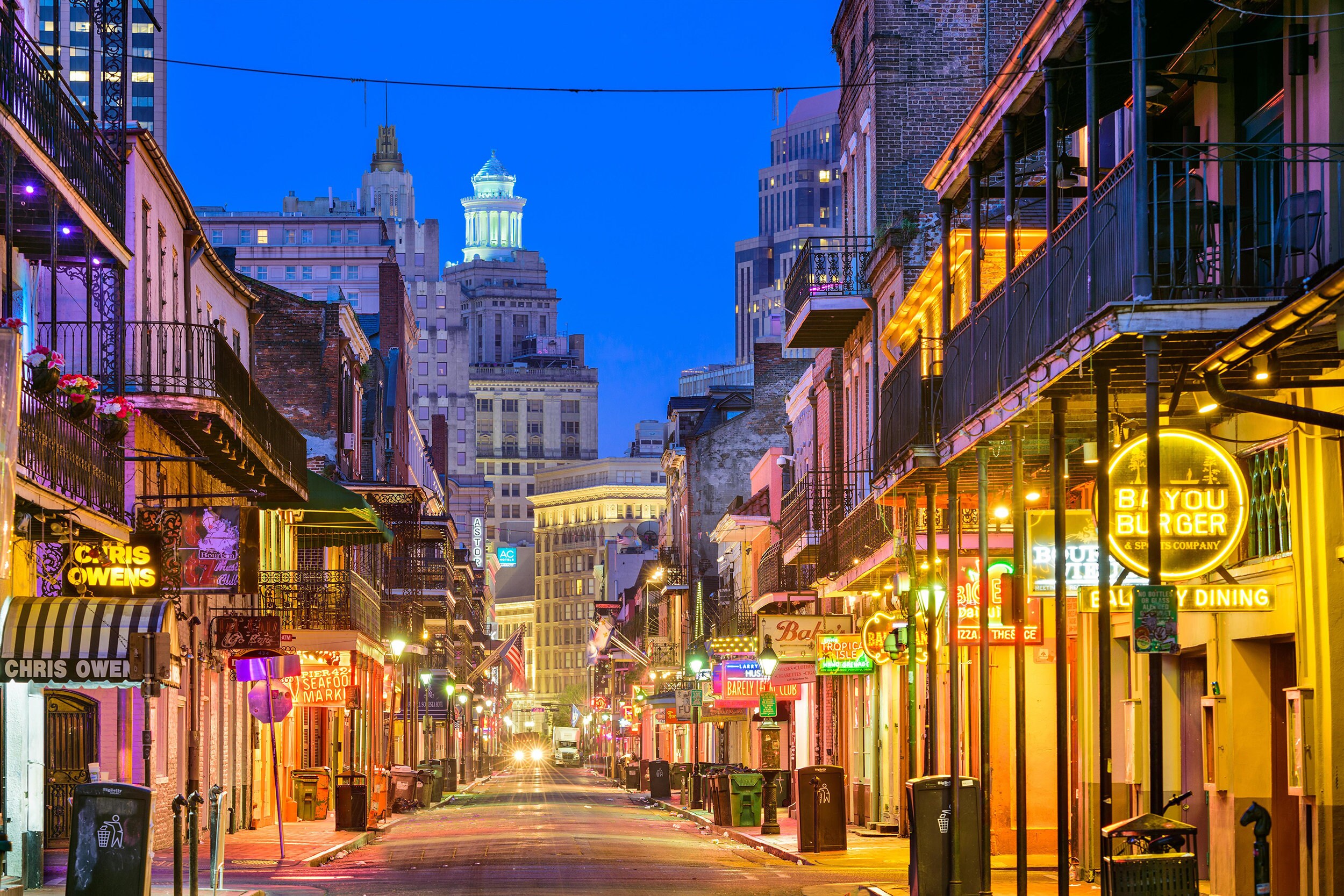 New Orleans canvas Bourbon Street wall art New Orleans wall Etsy