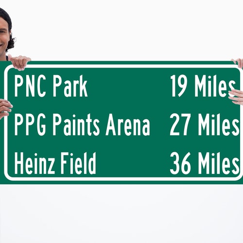 Three Rivers Stadium Direction Sign Previous Home of the - Etsy