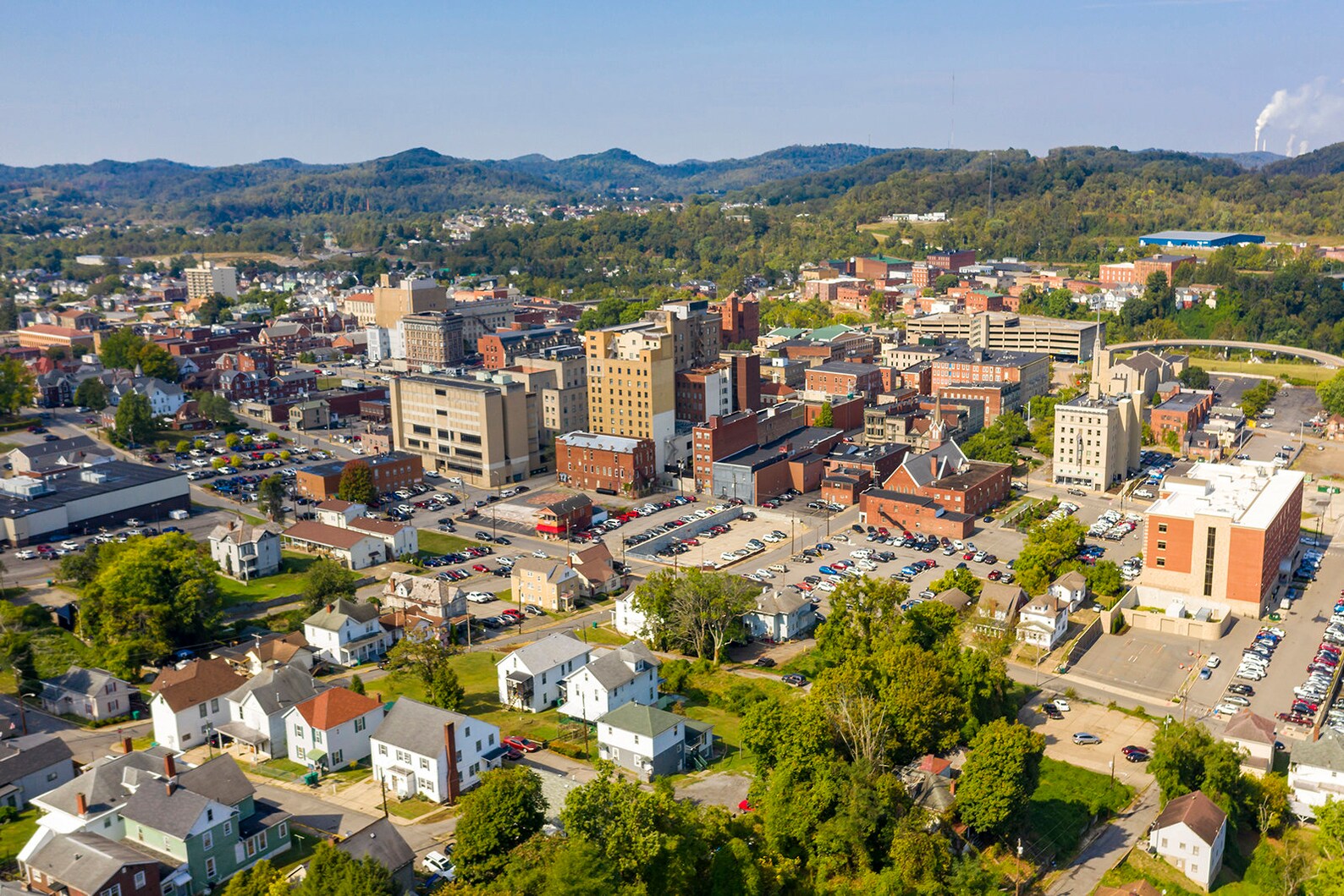Clarksburg West Virginia Skyline Canvas Clarksburg Canvas Etsy
