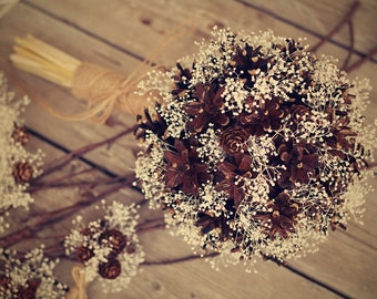 Rustic bridal wedding bouquet