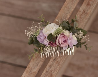 Flower hair comb, wedding hair comb