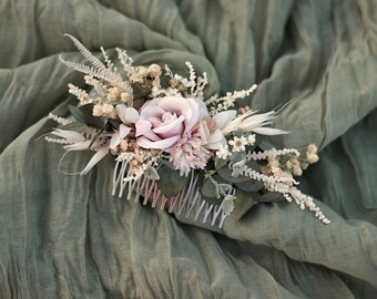 Flower hair comb, wedding hair comb