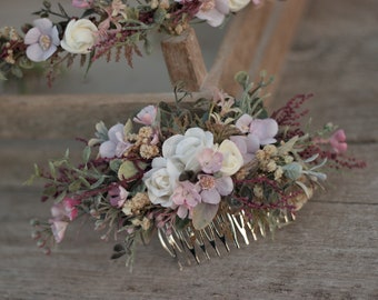 Flower hair comb, wedding hair comb