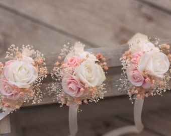 Flower wedding bracelet, wristband