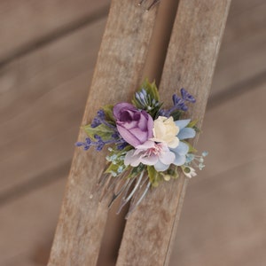 Flower hair comb, wedding hair comb