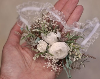 Flower wedding garter