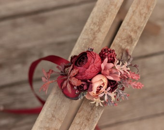 Bracelet fleur poignet corsage de mariage