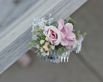 Flower hair comb, wedding hair comb