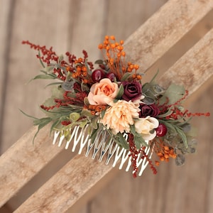 Flower hair comb, wedding hair comb