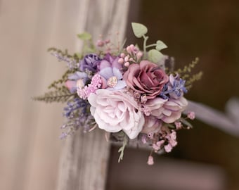 Pulsera de flores ramillete de muñeca de boda