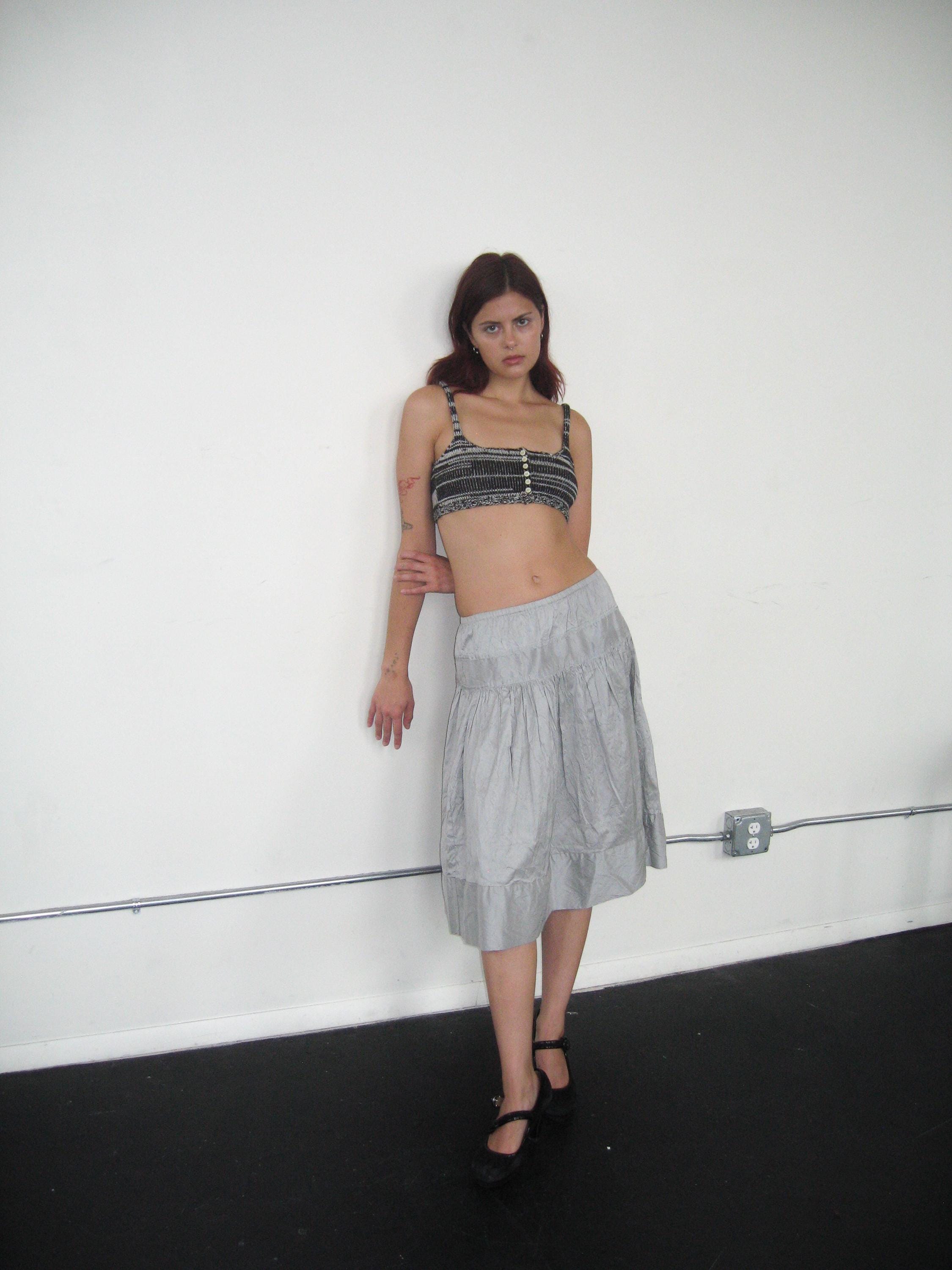 Hand-Knit Merino Wool Bralette
