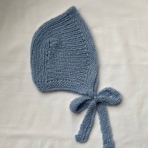 mohair bonnet PDF knitting pattern zdjęcie 3