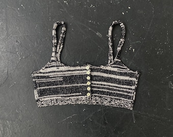 Hand-Knit Merino Wool Bralette