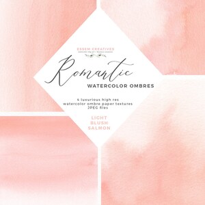 Rosa Aquarell Papier, Abstraktes digitales Papier, Aquarell Ombre Textur für DIY Scrapbooking Basteln Einladungen Hochzeit Menü Party