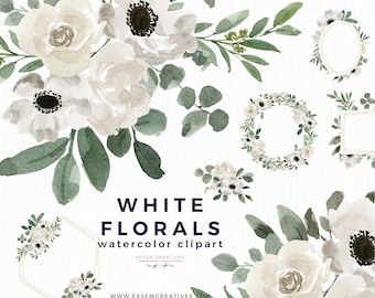 White Flowers Png Etsy