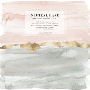 Abstract Watercolor Texture Background with Gold Veins, Neutral Blush Sage Green Gray Watercolor Splash Ombre Splatter Clipart Digital Paper