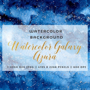Clipart de galáxia em aquarela azul marinho, céu noturno estrelado, universo, espaço, convite de casamento em aquarela de ouro marinho DIY, textura, papel digital