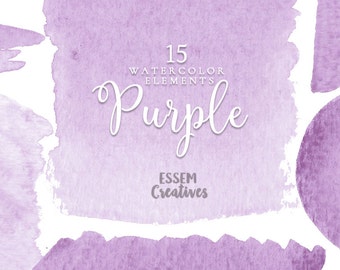 Purple Watercolor Background Clipart, Splash , Lilac, Logo, Website, Stroke, banners, Digital Paper, Lavender, Purple Element, ombre, header