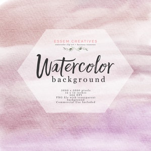 Watercolor Texture Clipart, Dusty Lilac Lavender Purple Wine Watercolor Splash Graphic, Digital Watercolor Background, Brush Strokes Wash