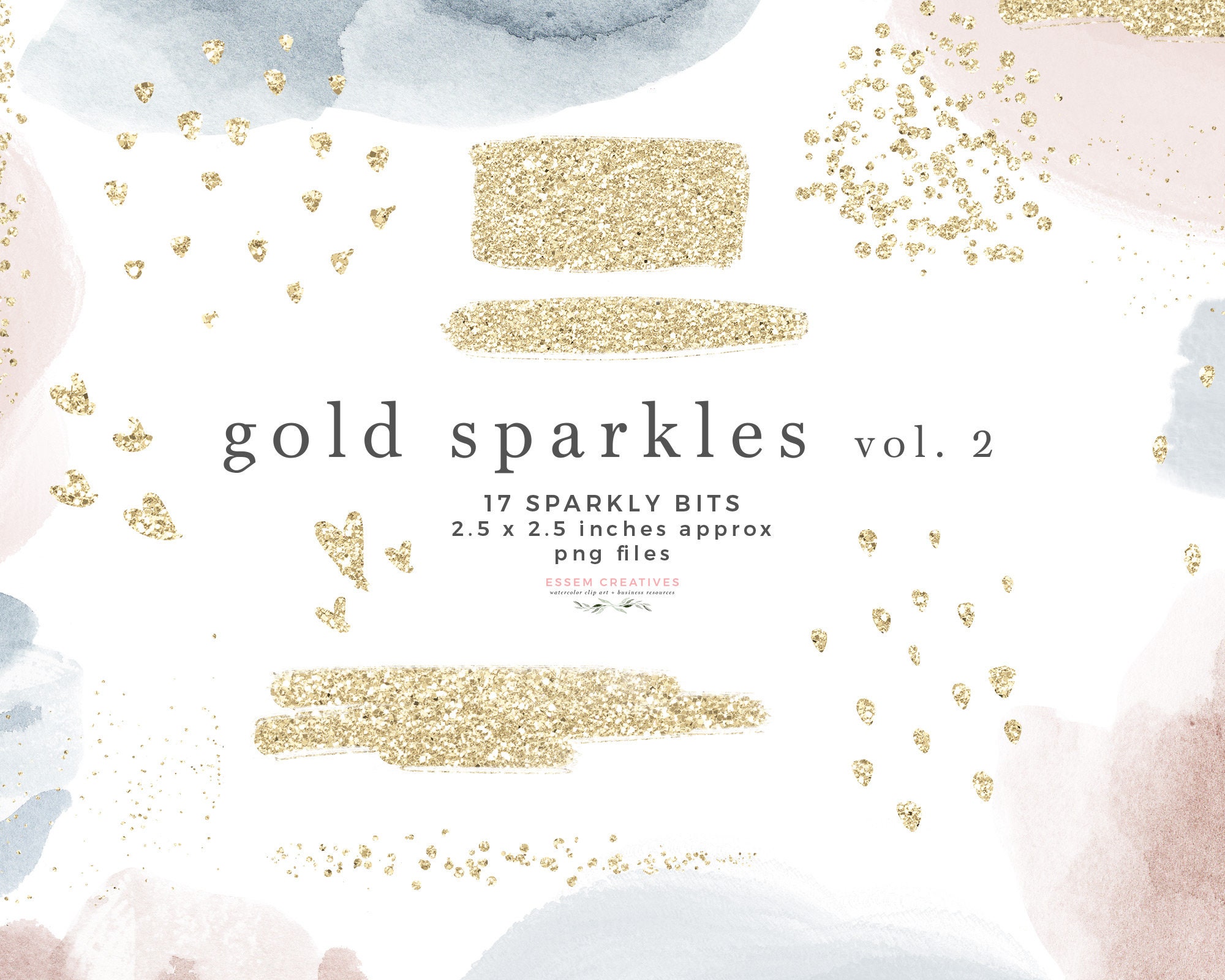 Gold Sparkle Glitter Clipart Overlay Sublimation PNG File | Etsy