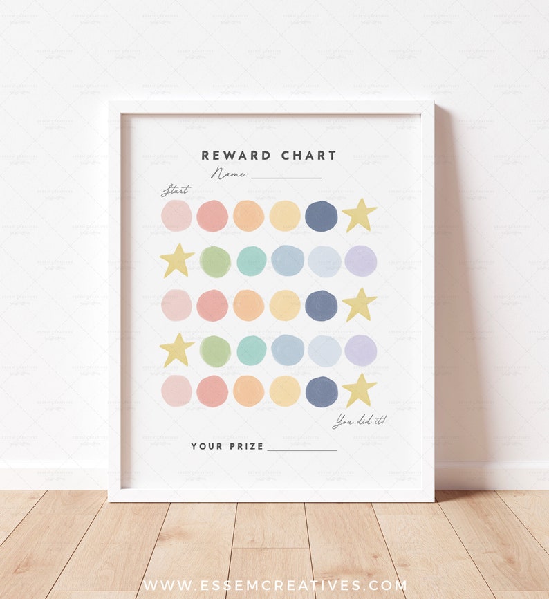 Reward Chart Color Reward Chart for Kids, Toddler Reward Chart, Reward Chart, Boys and ...
