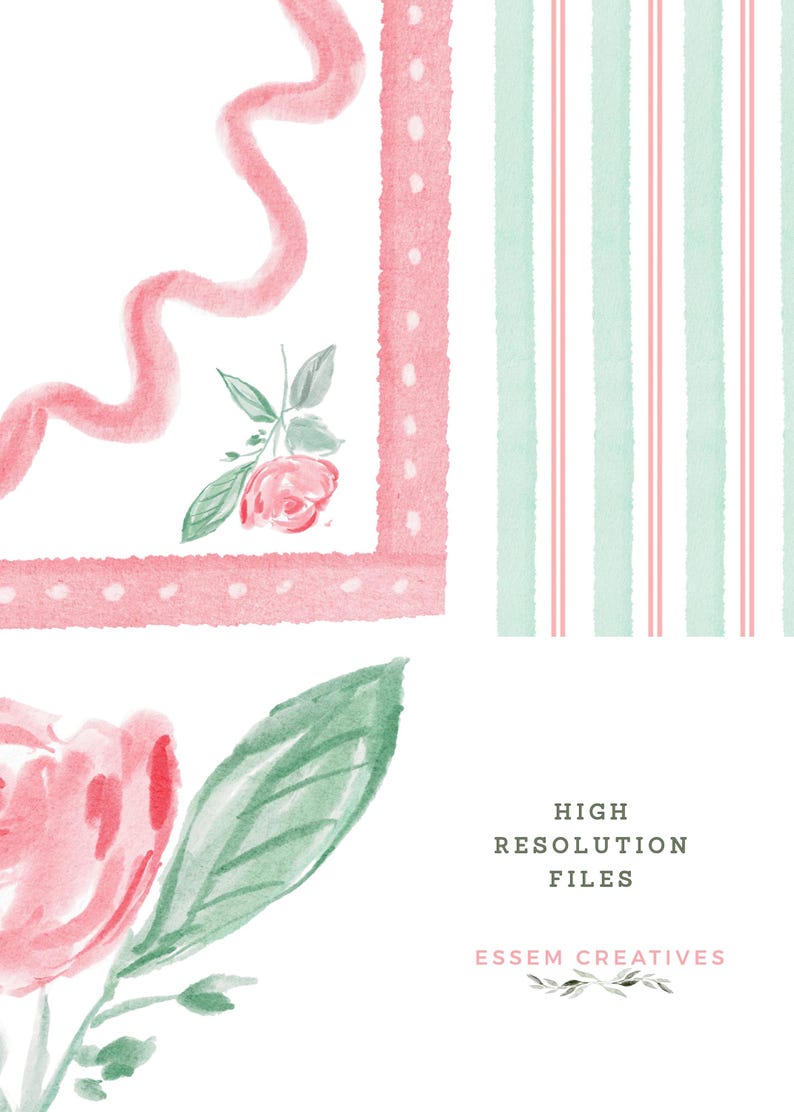 Preppy Grandmillenial Vintage Rose Floral Frames Seamless Pattern ...