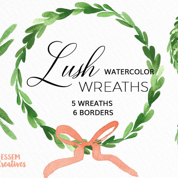 Watercolor Wreath Clipart, Olive Wreaths, Greenery Leaves Clipart, Rustic Floral Wreath, Garden Wedding Invitation wreath, Fine art leaves
