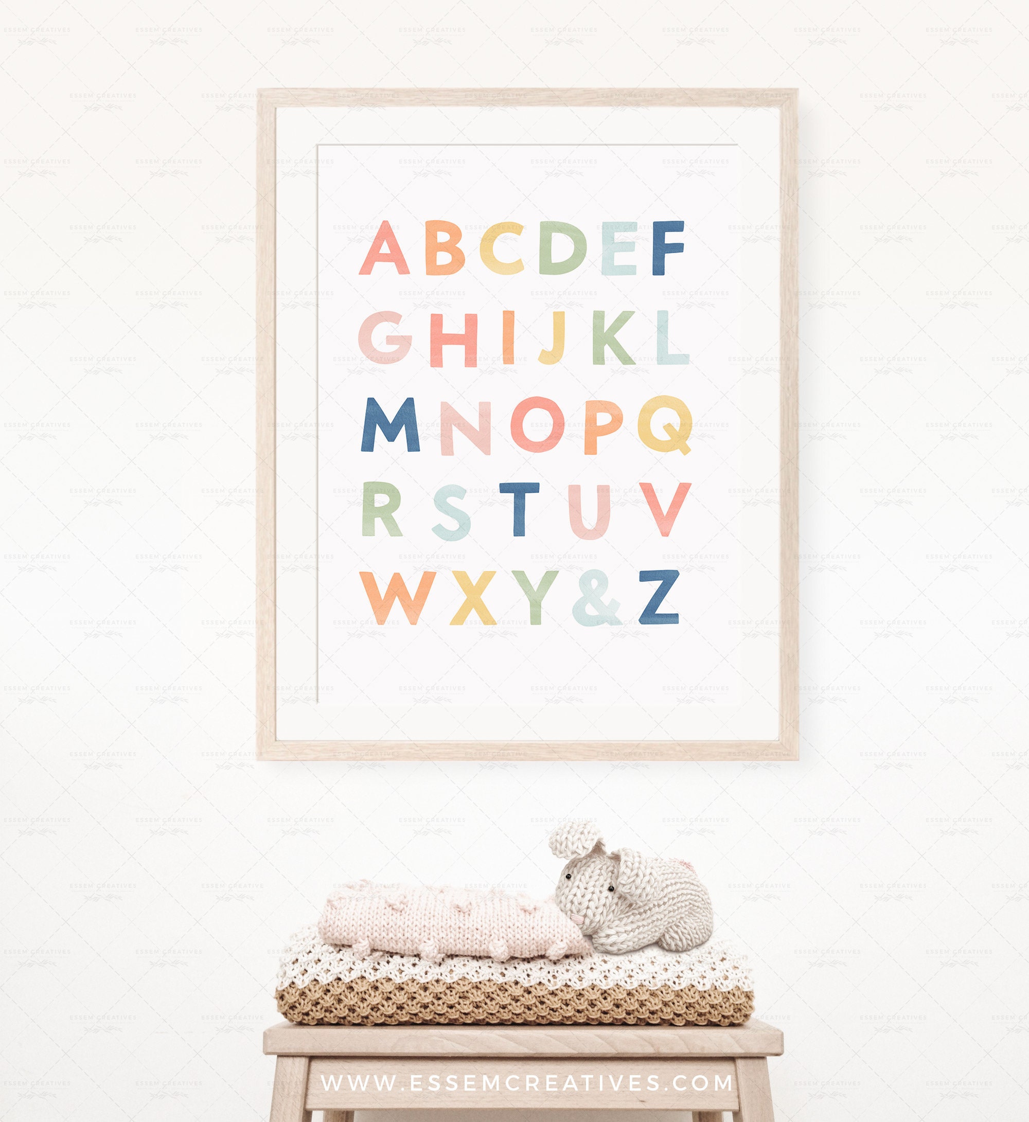 Alphabet Poster for Kids, ABC Printable for Preschool Classroom ...