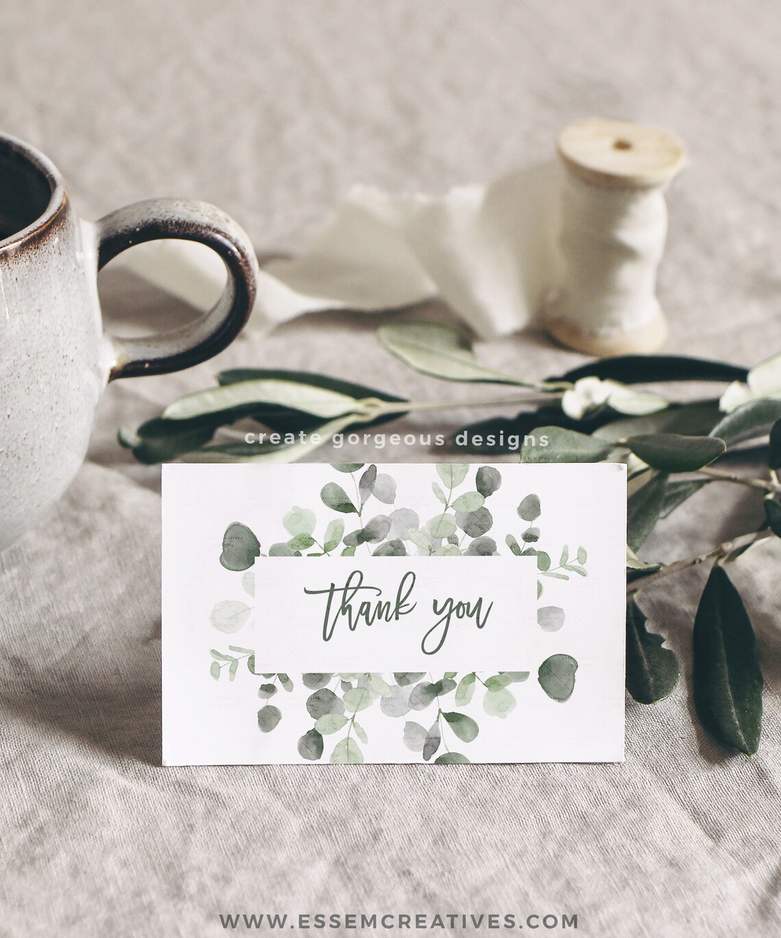 Watercolor Eucalyptus Wreath Clipart Floral Border Greenery - Etsy