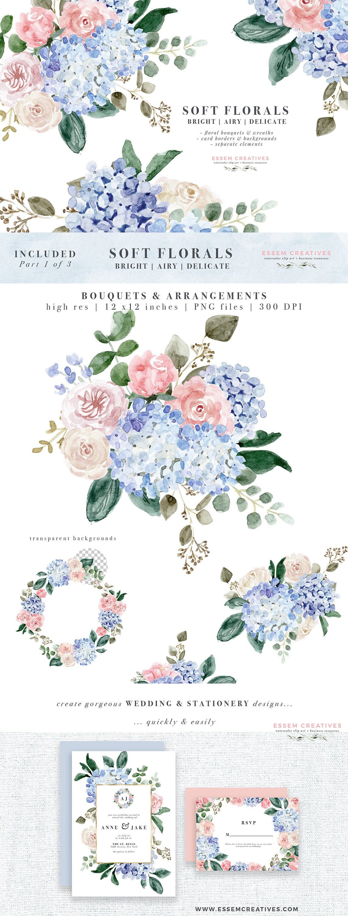 Hydrangea Clipart Borders