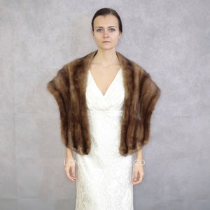 Mink Fur Shawl Etsy UK