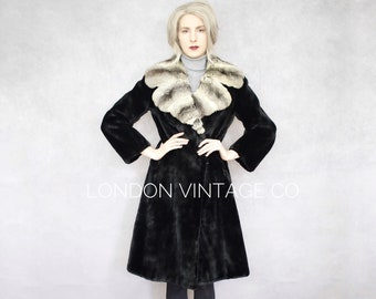サイズ M | ヴィンテージ ダークブラウン ミンクファーコート