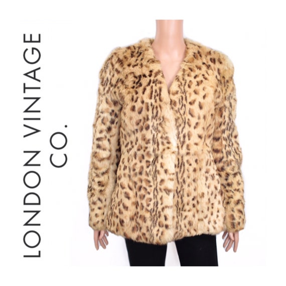 1970s leopard print rabbit fur coat {Vintage fur/r
