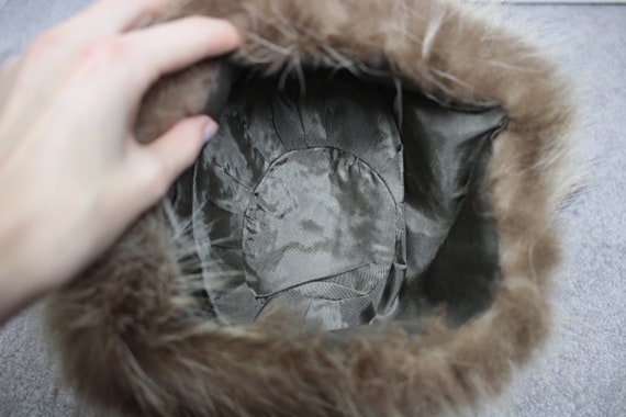 Size S | Vintage Raccoon fur hat {Vintage Raccoon… - image 8